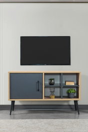 Hanah Home Şile 3109 Soporte para TV Roble Zafiro y Antracita